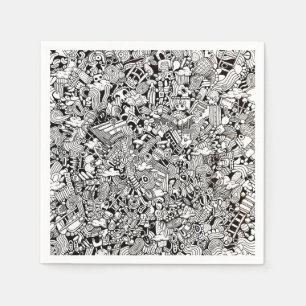 Abstract Cartoon Detailed Illustration Napkin