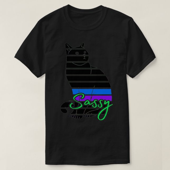 Abstract Cat Art1 T-Shirt (Design Front)