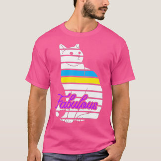 Abstract Cat Art T-Shirt