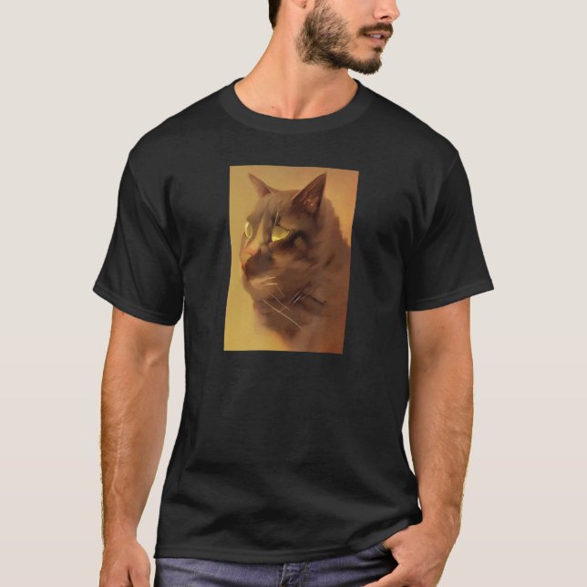 Abstract cat painting T-Shirt (Front)