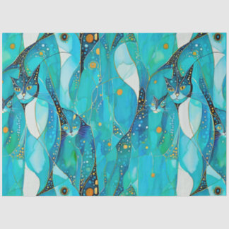 Abstract Cat Tissue Paper