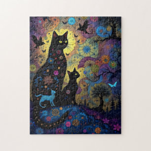 Abstract Cats  Jigsaw Puzzle