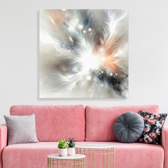Abstract Celestial Nebula Canvas Print (Insitu(LivingRoom))
