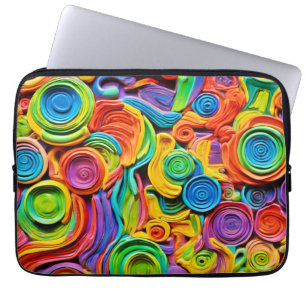Abstract Ceramic Joy Laptop Sleeve