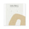ABSTRACT CERAMIC OCHRE YELLOW STUD EARRING DISPLAY