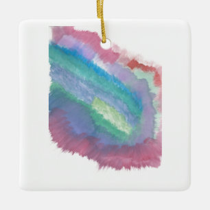 Abstract Ceramic Ornament