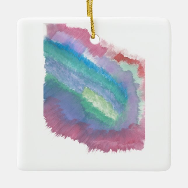 Abstract Ceramic Ornament (Front)