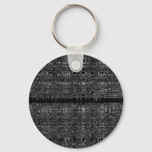 Abstract chain pattern key ring