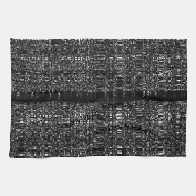 Abstract chain pattern tea towel (Horizontal)