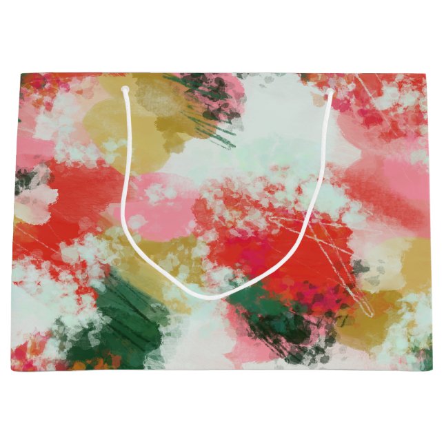 Abstract Cheer Large Gift Bag (Front)