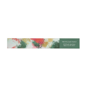 Abstract Cheer Wrap Around Label