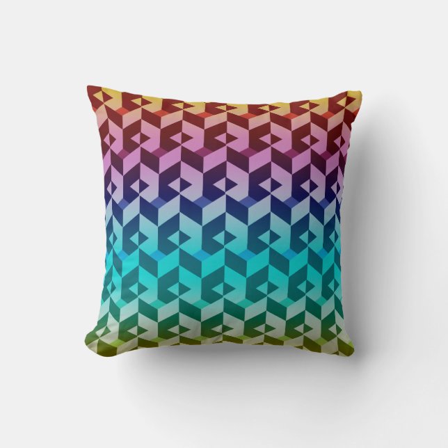 Abstract Chevron Cushion (Front)