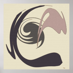 Abstract Chic: Coffee Dream Poster