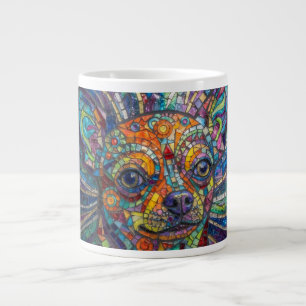 Abstract Chihuahua Large Coffee Mug