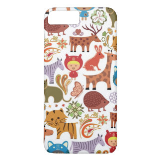 Abstract Child and Animals Pattern Case-Mate iPhone Case