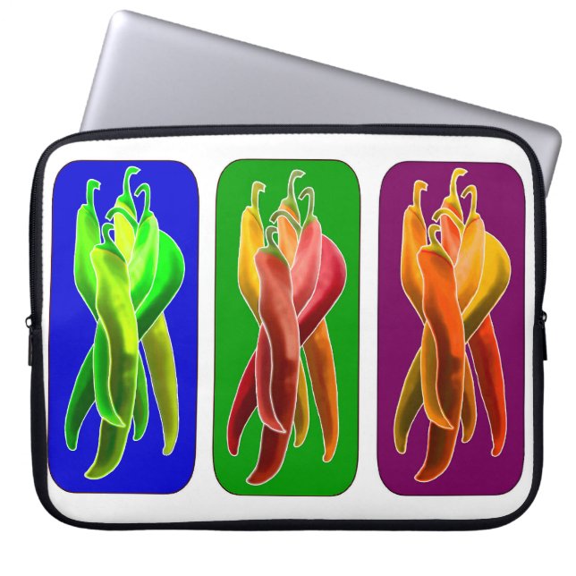 Abstract Chiles Laptop Sleeve (Front)