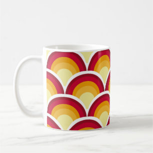 Abstract chinese, japanese scaly skin mythical fa coffee mug