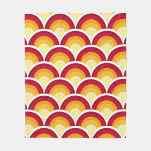 Abstract chinese, japanese scaly skin mythical fa fleece blanket