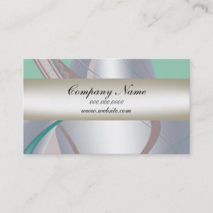 Abstract Chocolate  Mint Business Card