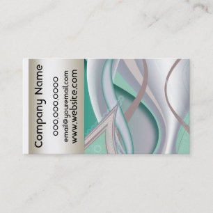 Abstract Chocolate Mint Business Card