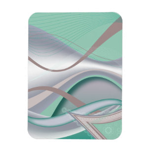 Abstract Chocolate Mint Tornado Magnet