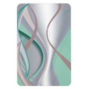 Abstract Chocolate Mint Tornado Magnet