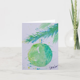 Abstract Christmas Ball Christmas Card