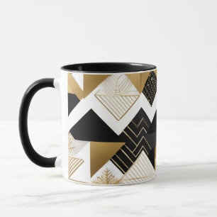 abstract christmas diamonds coffee mug