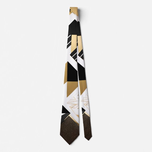 abstract christmas diamonds tie (Front)
