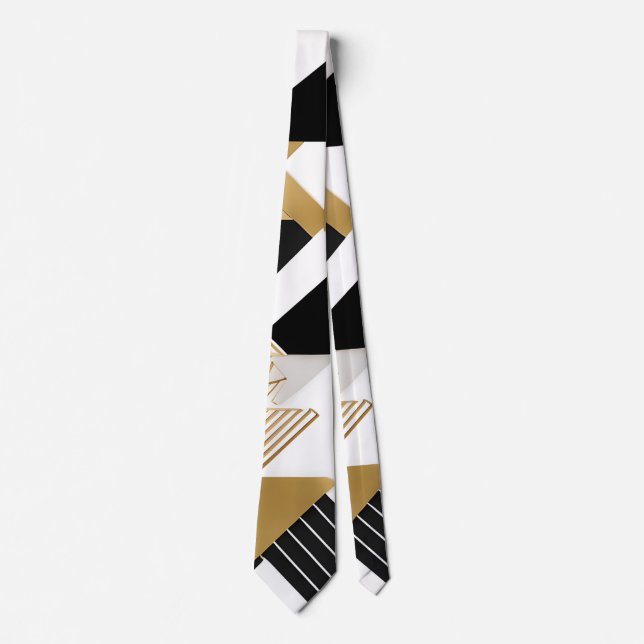 abstract christmas diamonds tie (Front)