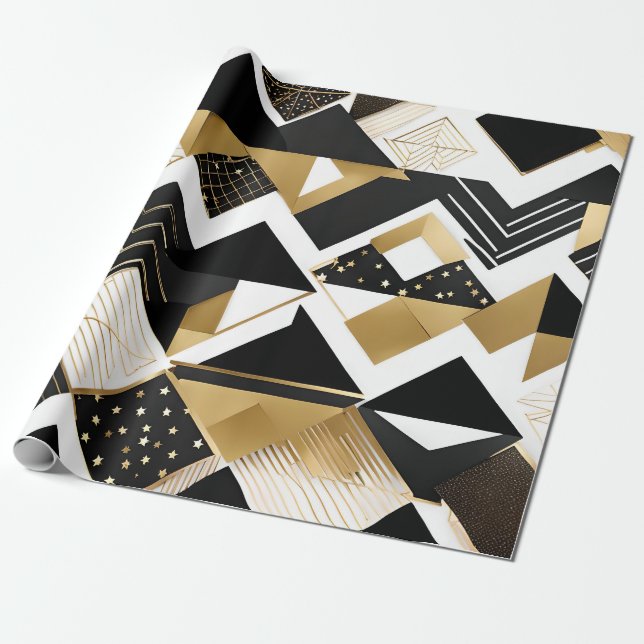 abstract christmas diamonds wrapping paper (Unrolled)