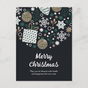 Abstract Christmas  Holiday Postcard