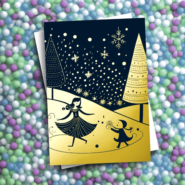 Abstract Christmas Theme Illustration Gold Foil (Creator Uploaded)