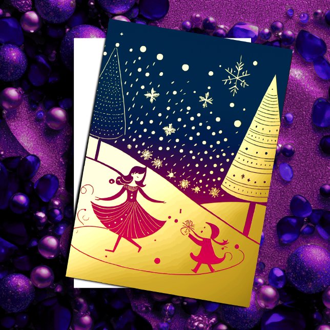 Abstract Christmas Theme Illustration Gold Pink (Creator Uploaded)