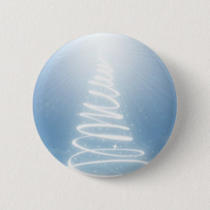 Abstract Christmas Tree 6 Cm Round Badge