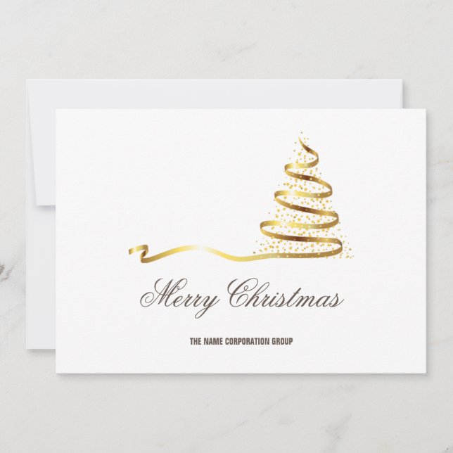 Abstract Christmas Tree /Business Invitation (Front)