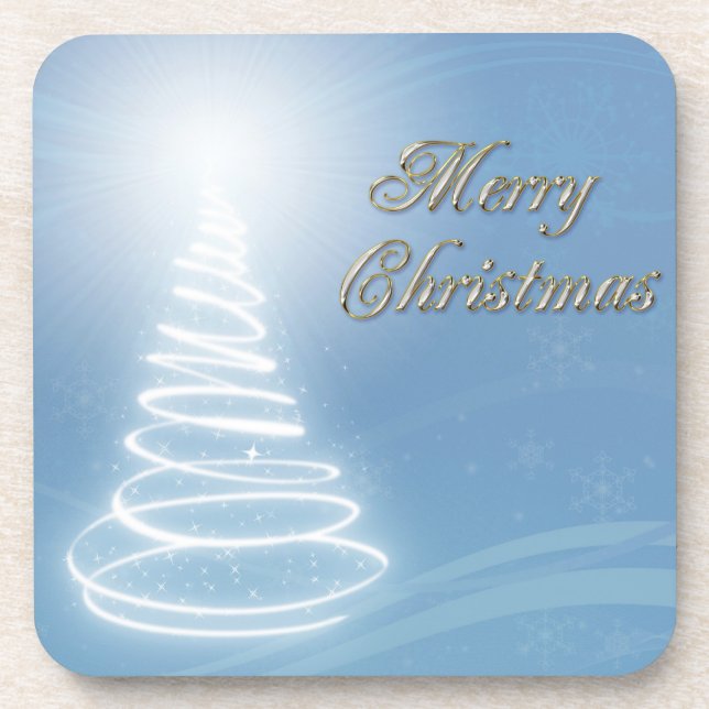 Abstract Christmas Tree Coaster (Front)