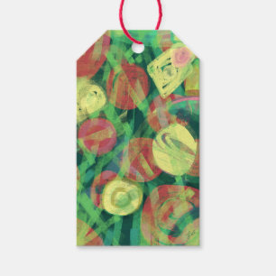 Abstract Christmas Tree Modern Art Gift Tags
