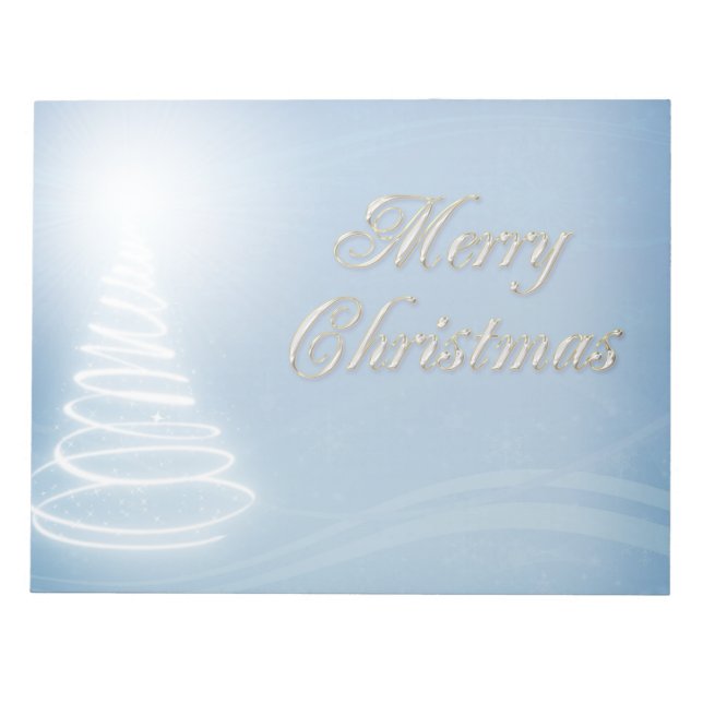 Abstract Christmas Tree Notepad (Front)