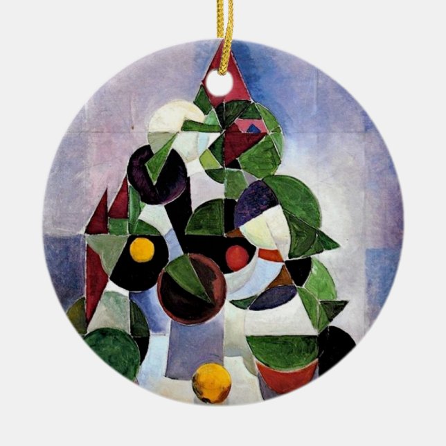 Abstract Christmas tree ornament (Front)