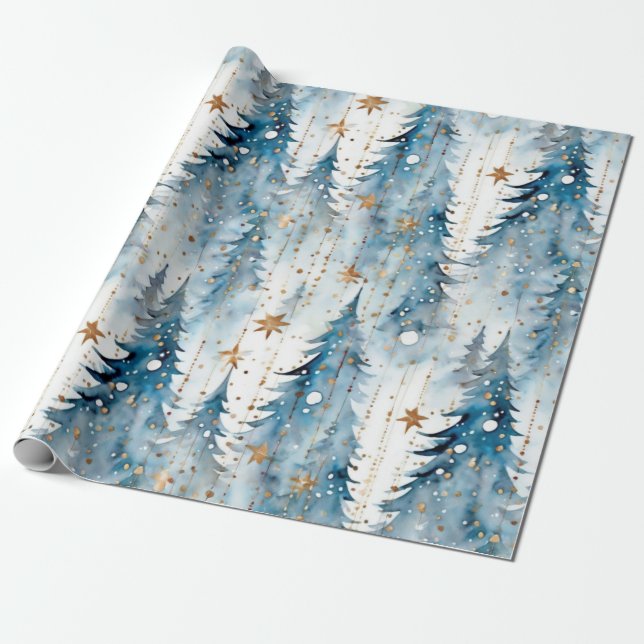 Abstract Christmas  Wrapping Paper (Unrolled)