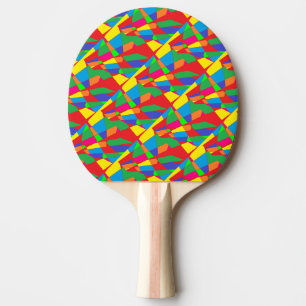 Abstract chunky art top sports Kids Ping Pong Paddle