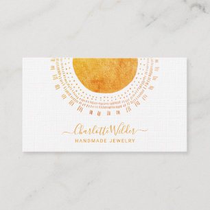 Abstract Circle Handmade Jewellery Business Card