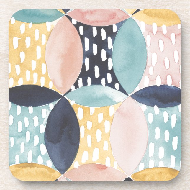 Abstract Circle Pattern Coaster (Front)