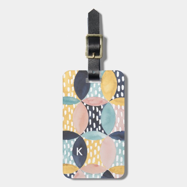 Abstract Circle Pattern Luggage Tag (Front Vertical)