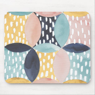 Abstract Circle Pattern Mouse Pad