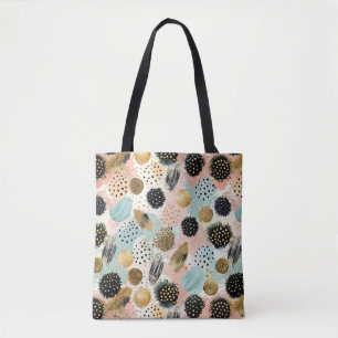 Abstract Circle Pattern -with Glitter & Speckles 2 Tote Bag