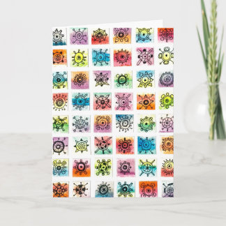 Abstract Circle Shapes Designs Illustration Card