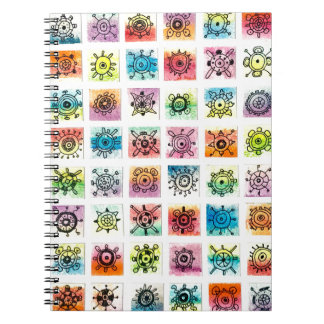 Abstract Circle Shapes Designs Illustration Notebook