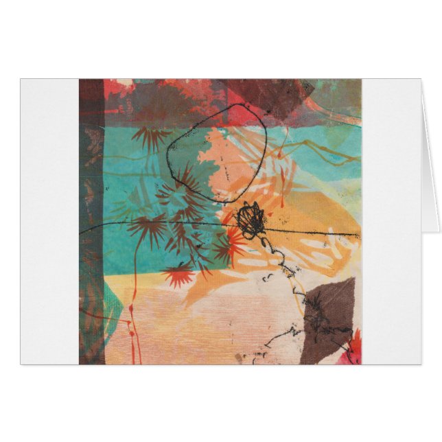 Abstract Circle Shapes Printmaking (Front Horizontal)